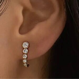 Gold and Lab Diamond Idyl Romy earrings